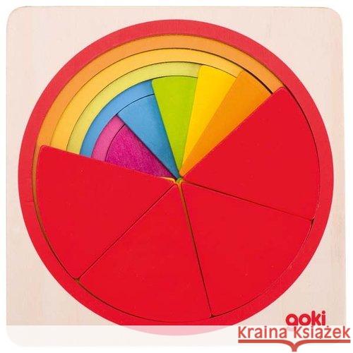 Puzzle warstwowe Koła-Ułamki  4013594577373 Goki