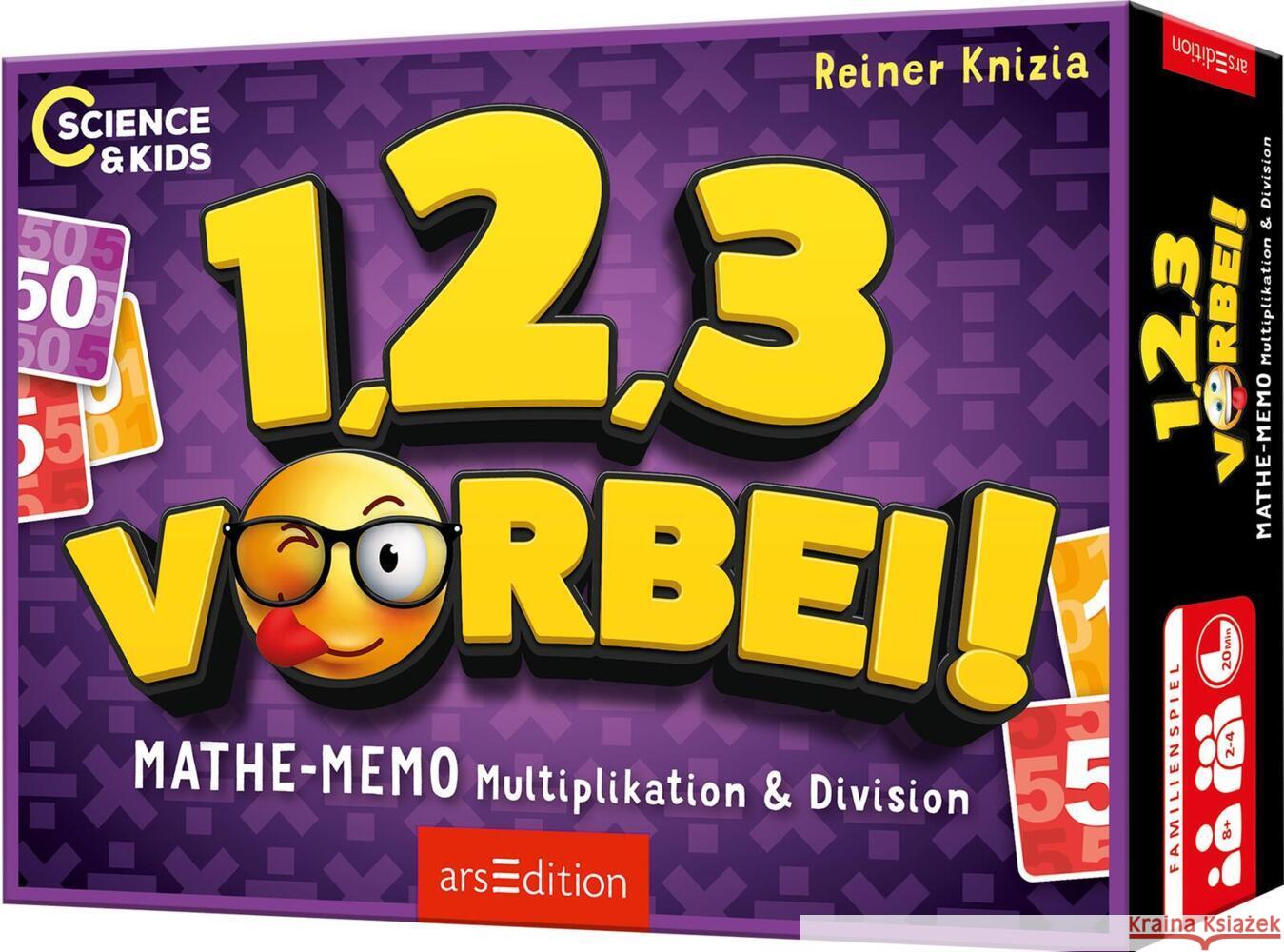 Science & Kids - 1, 2, 3 ... vorbei! Mathe-Memo Multiplikation & Division Knizia, Reiner 4014489138525
