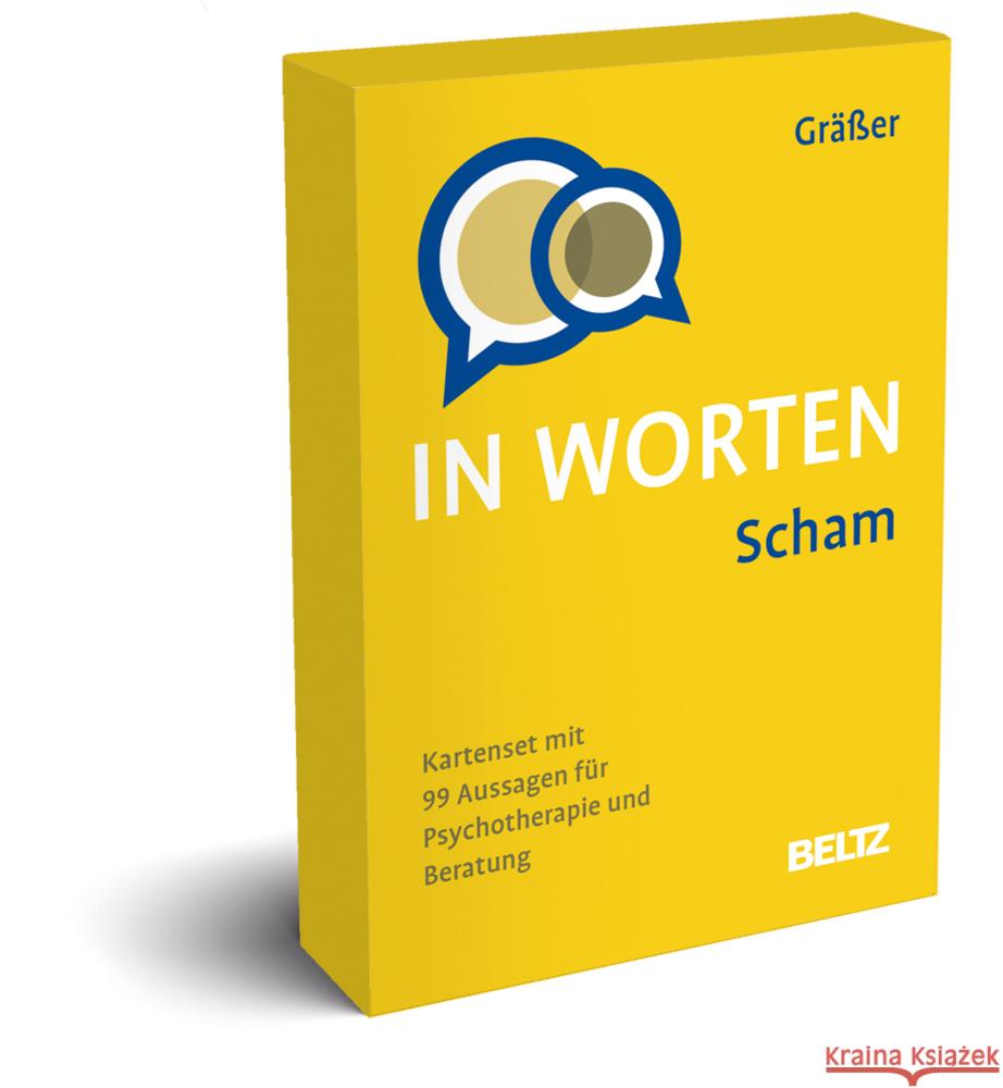 Scham in Worten, 99 Karten : Kartenset mit 99 Aussagen für Psychotherapie und Beratung Gräßer, Melanie 4019172100353 Beltz