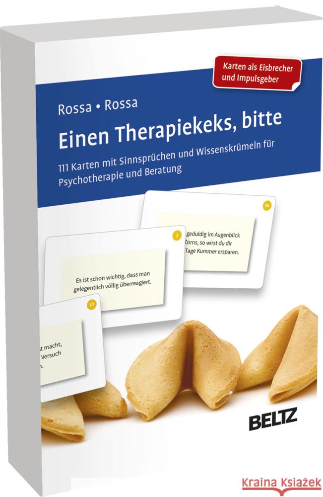 Einen Therapiekeks, bitte Rossa, Robert, Rossa, Julia 4019172101060 Beltz