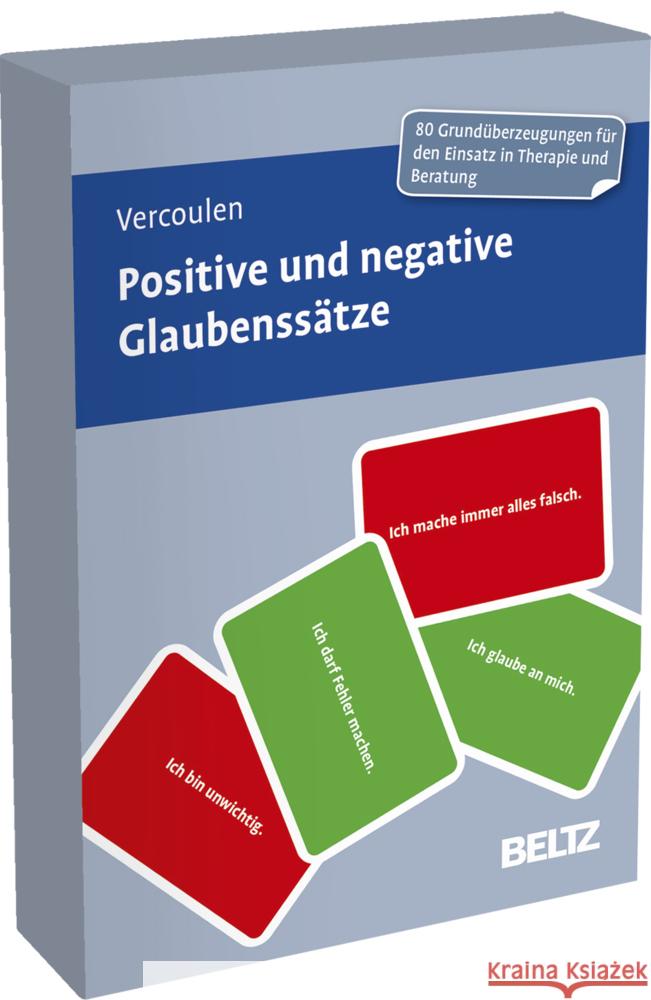 Positive und negative Glaubenssätze Vercoulen, Monique 4019172101398 Beltz