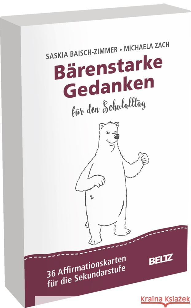 Bärenstarke Gedanken für den Schulalltag Baisch-Zimmer, Saskia, Zach, Michaela 4019172200442 Beltz