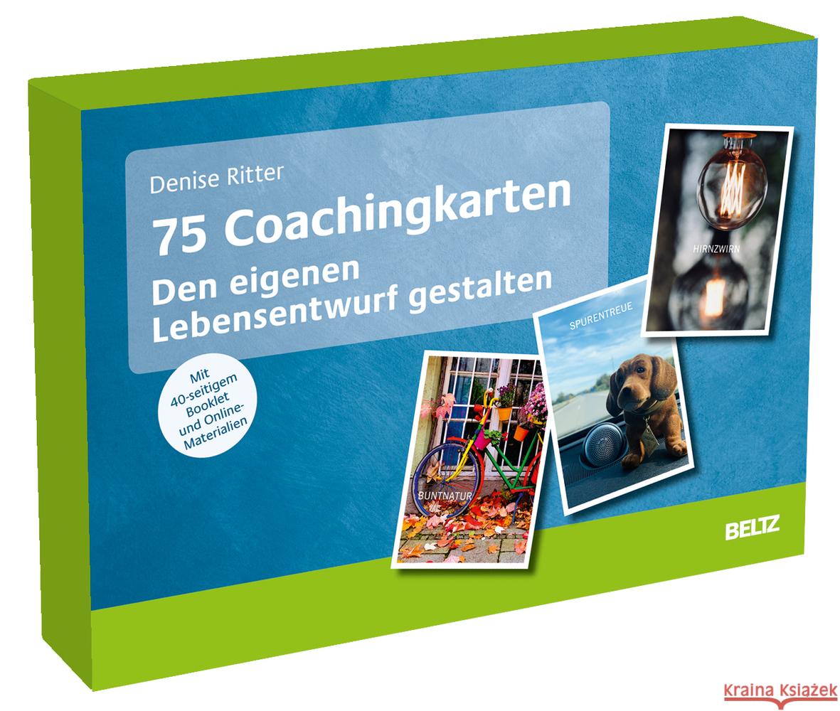 75 Coachingkarten Den eigenen Lebensentwurf gestalten Ritter, Denise 4019172300210 Beltz