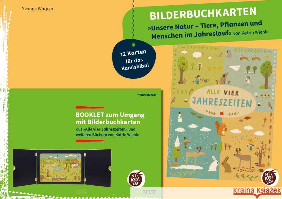 Bilderbuchkarten »Unsere Natur - Tiere, Pflanzen und Menschen im Jahreslauf« von Katrin Wiehle Wagner, Yvonne 4019172600259