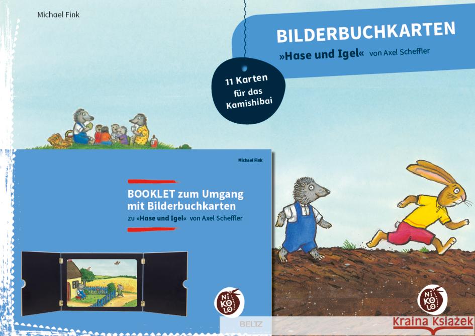 Bilderbuchkarten »Hase und Igel« von Axel Scheffler Fink, Michael 4019172600266