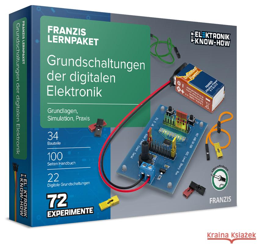 Das Franzis Lernpaket Grundschaltungen der digitalen Elektronik Kainka, Burkhard 4019631672049 Franzis