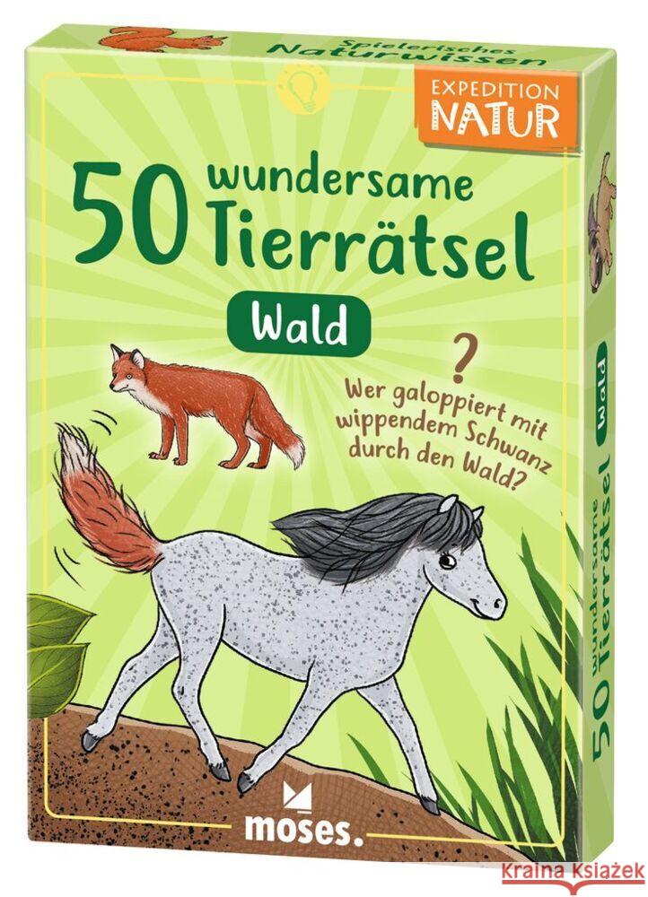 50 wundersame Tierrätsel - Wald Ramcke, Inga Marie 4033477098221 moses. Verlag