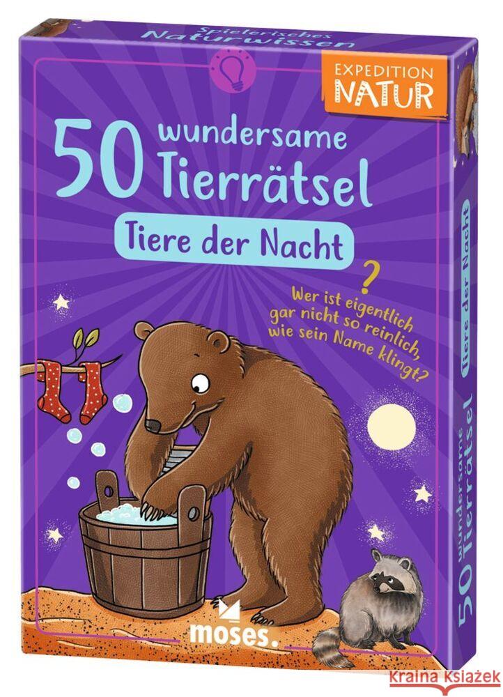 Expedition Natur 50 wundersame Tierrätsel - Tiere der Nacht Ramcke, Inga Marie 4033477098450 moses. Verlag