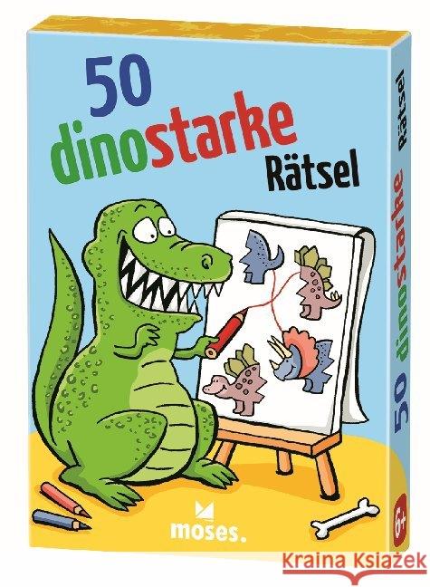 50 dinostarke Rätsel (Kinderspiel) Wagner, Charlotte, Plikat, Ari 4033477302502 moses. Verlag