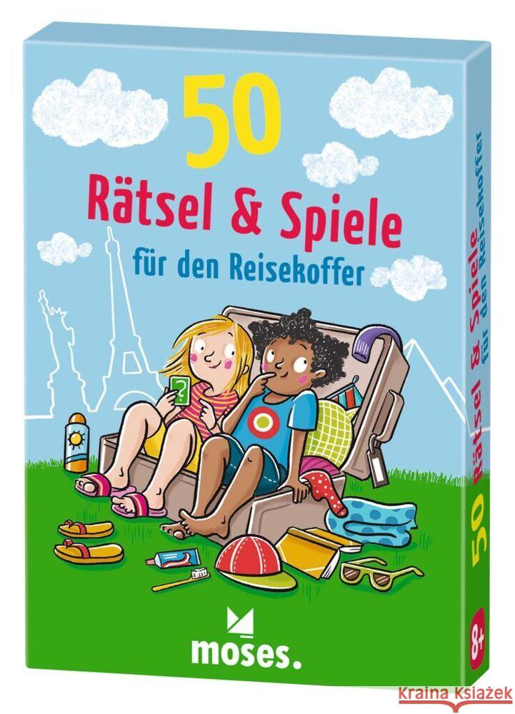 50 Rätsel & Spiele für den Reisekoffer Kessel, Carola von, Berger, Nicola, Vogel, Elke 4033477302618 moses. Verlag