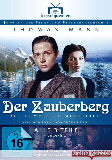 Der Zauberberg - Der komplette Dreiteiler (Langfassung), 4 DVDs : BRD/Frankreich/Italien Mann, Thomas 4042564141962