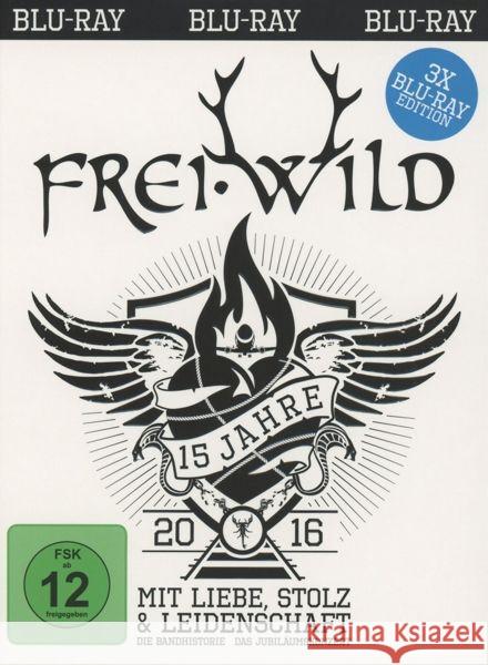 15 Jahre mit Liebe, Stolz und Leidenschaft, 3 Blu-ray Frei.Wild 4046661484496