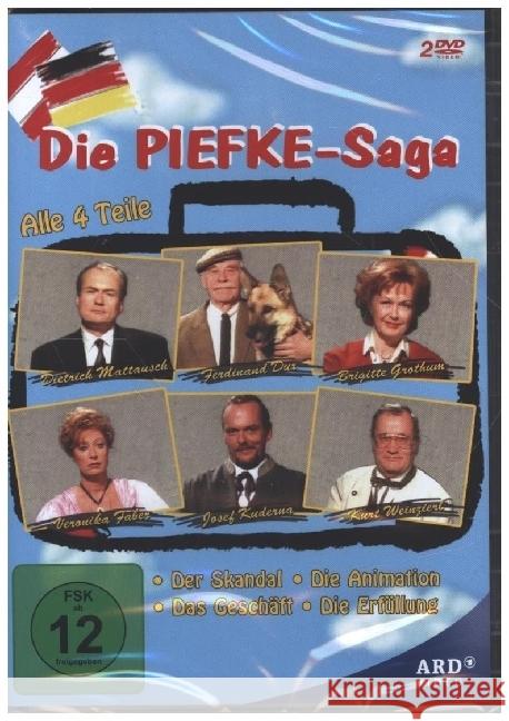 Die Piefke Saga - Alle 4 Teile, 2 DVD Dotzel, Wilfried, Masten, Werner, mitterer, felix 4052912471313