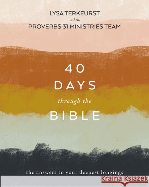 40 Days Through the Bible: The Answers to Your Deepest Longings Lysa TerKeurst 9780310145363 HarperChristian Resources - książka