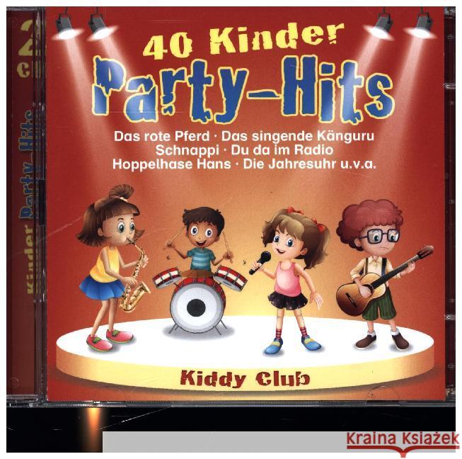 40 Kinder Party-Hits, 2 Audio-CDs Kiddy Club 4260209721540 U16 - książka