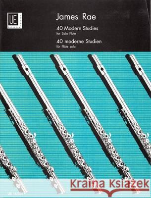 40 Modern Studies For Solo Flute James Rae 9783702425104 Universal Edition - książka