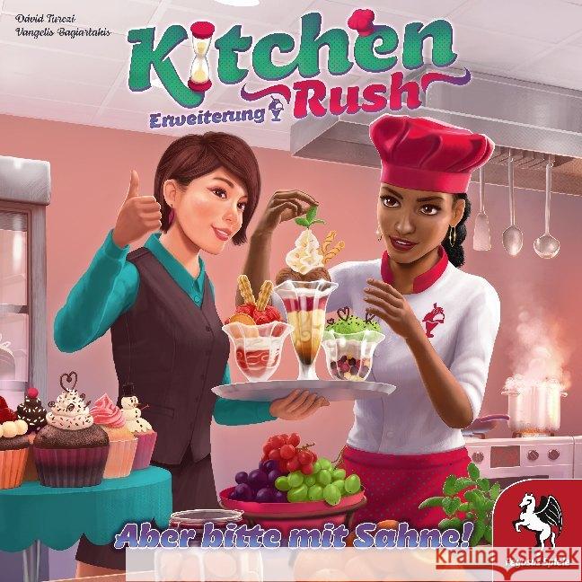 Kitchen Rush: Aber bitte mit Sahne (Spiel-Zubehör) Turczi, Dávid, Bagiartakis, Vangelis 4250231726767