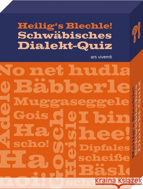 Heiligs Blechle! Schwäbisches Dialekt-Quiz (Spiel) : 68 Quizfragen rund um den schwäbischen Dialekt Schulz, Thomas 4250364115216