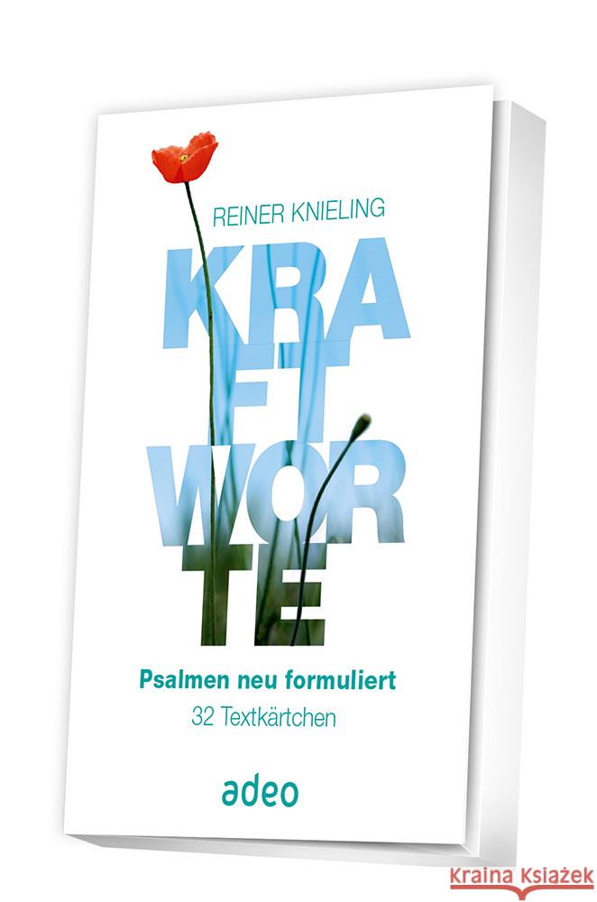 Kraftworte, Psalmen neu formuliert -Textkärtchen Knieling, Reiner 4250454740168 adeo Verlag