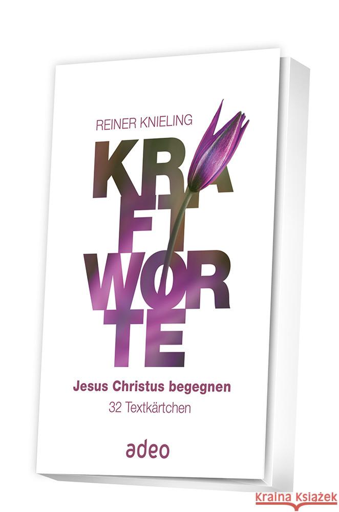 Kraftworte, Jesus Christus begegnen -Textkärtchen Knieling, Reiner 4250454740175