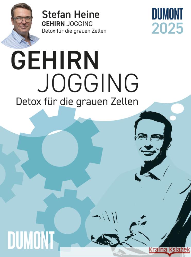 DUMONT - Stefan Heine Gehirnjogging 2025 Tagesabreißkalender, 11,8x15,9cm, Rätselkalender mit kniffligen Rätseln, Aufsteller und perforierten Seiten Heine, Stefan 4250809653846