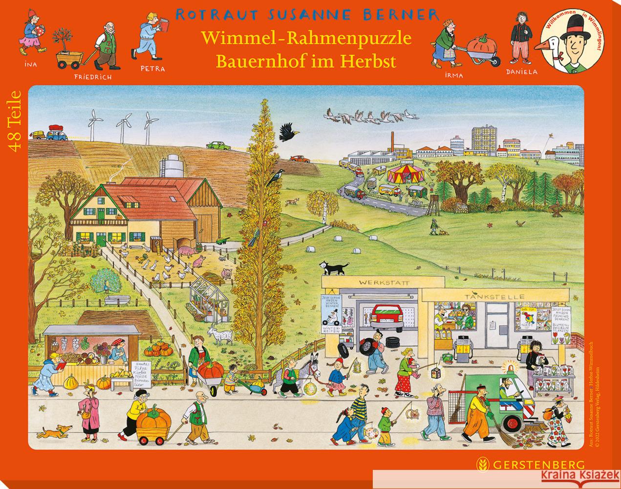Wimmel-Rahmenpuzzle Herbst Motiv Bauernhof Berner, Rotraut Susanne 4250915935713