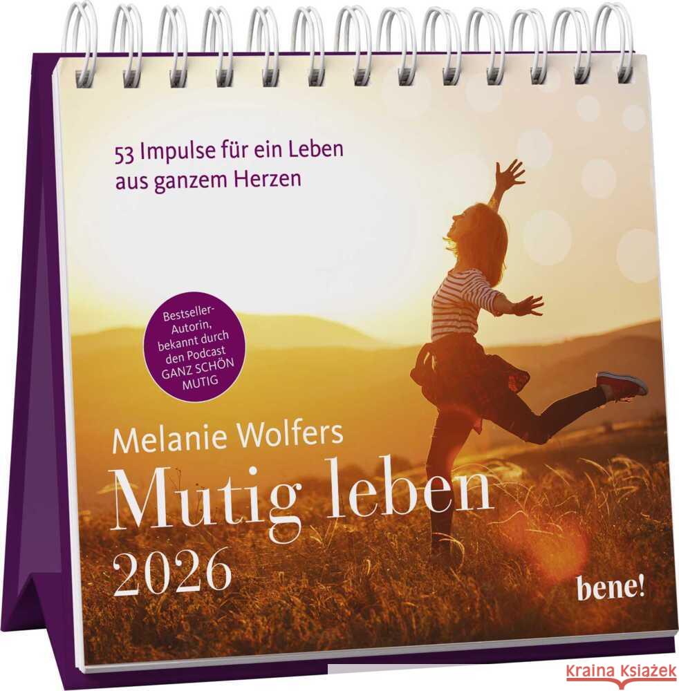 Wochenkalender 2026: Mutig leben Wolfers, Melanie 4251693904472