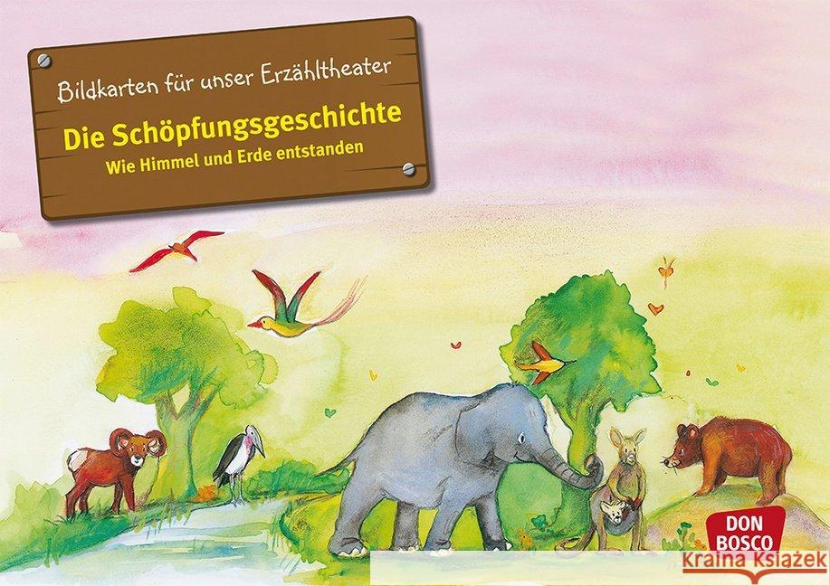 Die Schöpfungsgeschichte, Kamishibai Bildkartenset : Wie Himmel und Erde entstanden. Entdecken. Erzählen. Begreifen Brandt, Susanne, Nommensen, Klaus-Uwe 4260179510434