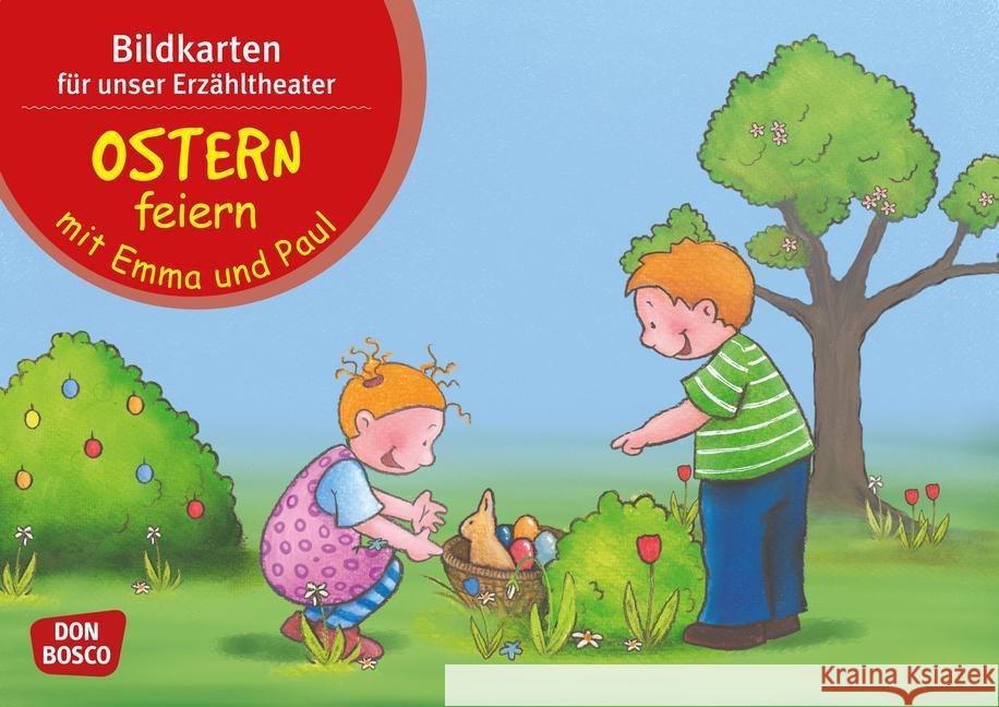 Ostern feiern mit Emma und Paul, Kamishibai Bildkartenset : Entdecken. Erzählen. Begreifen. Mit QR-Code Lehner, Monika 4260179510649