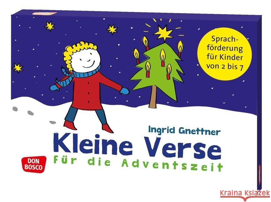 Kleine Verse für die Adventszeit : Sprachförderung für Kinder von 2 bis 7. 32 Karten mit Anleitung Gnettner, Ingrid 4260179510885 Don Bosco Medien