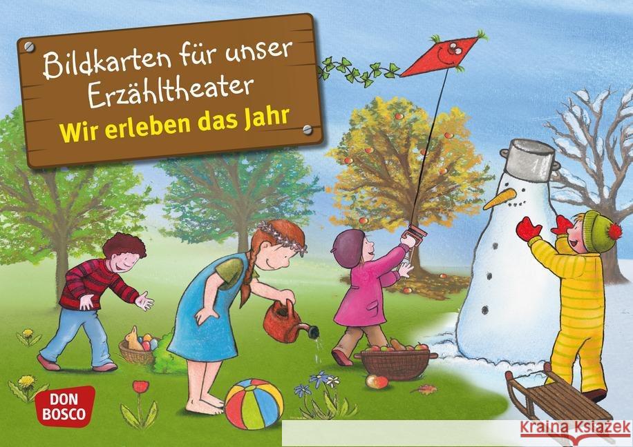 Wir erleben das Jahr, Kamishibai Bildkartenset : Entdecken. Erzählen. Begreifen Lehner, Monika 4260179512063 Don Bosco Medien