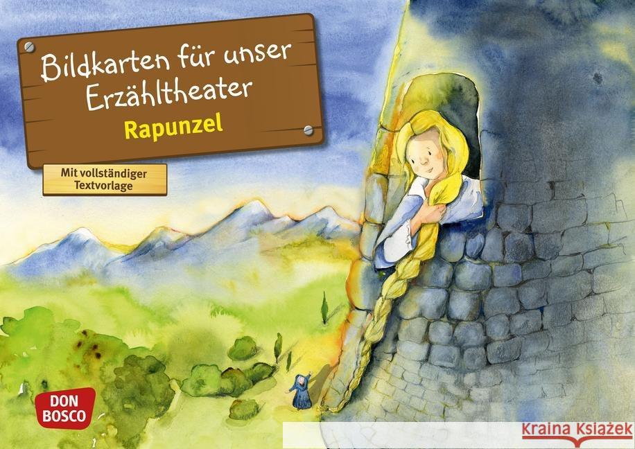 Rapunzel, Kamishibai Bildkartenset : Entdecken. Erzählen. Begreifen. Mit QR-Code Grimm, Jacob, Grimm, Wilhelm 4260179512681 Don Bosco Medien