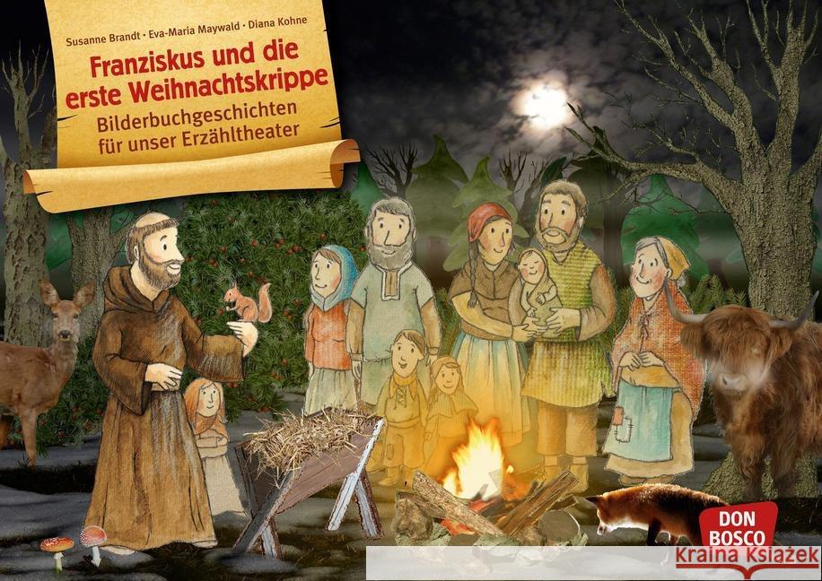 Franziskus und die erste Weihnachtskrippe Brandt, Susanne 4260179512889