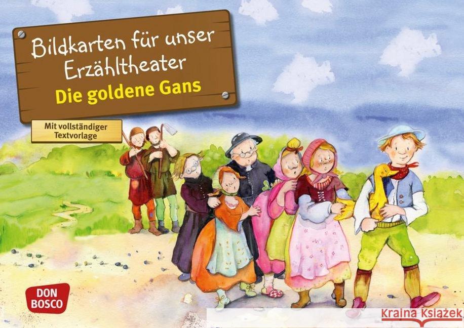 Die goldene Gans, Kamishibai Bildkartenset : Entdecken. Erzählen. Begreifen. Inkl. Textvorlage Grimm, Jacob, Grimm, Wilhelm 4260179513626