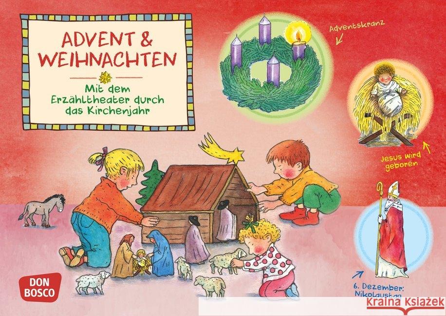 Advent und Weihnachten. Kamishibai Bildkartenset : Mit dem Erzähltheater durch das Kirchenjahr Hebert, Esther, Rensmann, Gesa 4260179515903