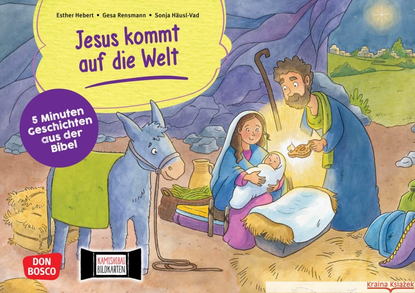 Jesus kommt auf die Welt. Kamishibai Bildkartenset. Hebert, Esther, Rensmann, Gesa 4260179516672