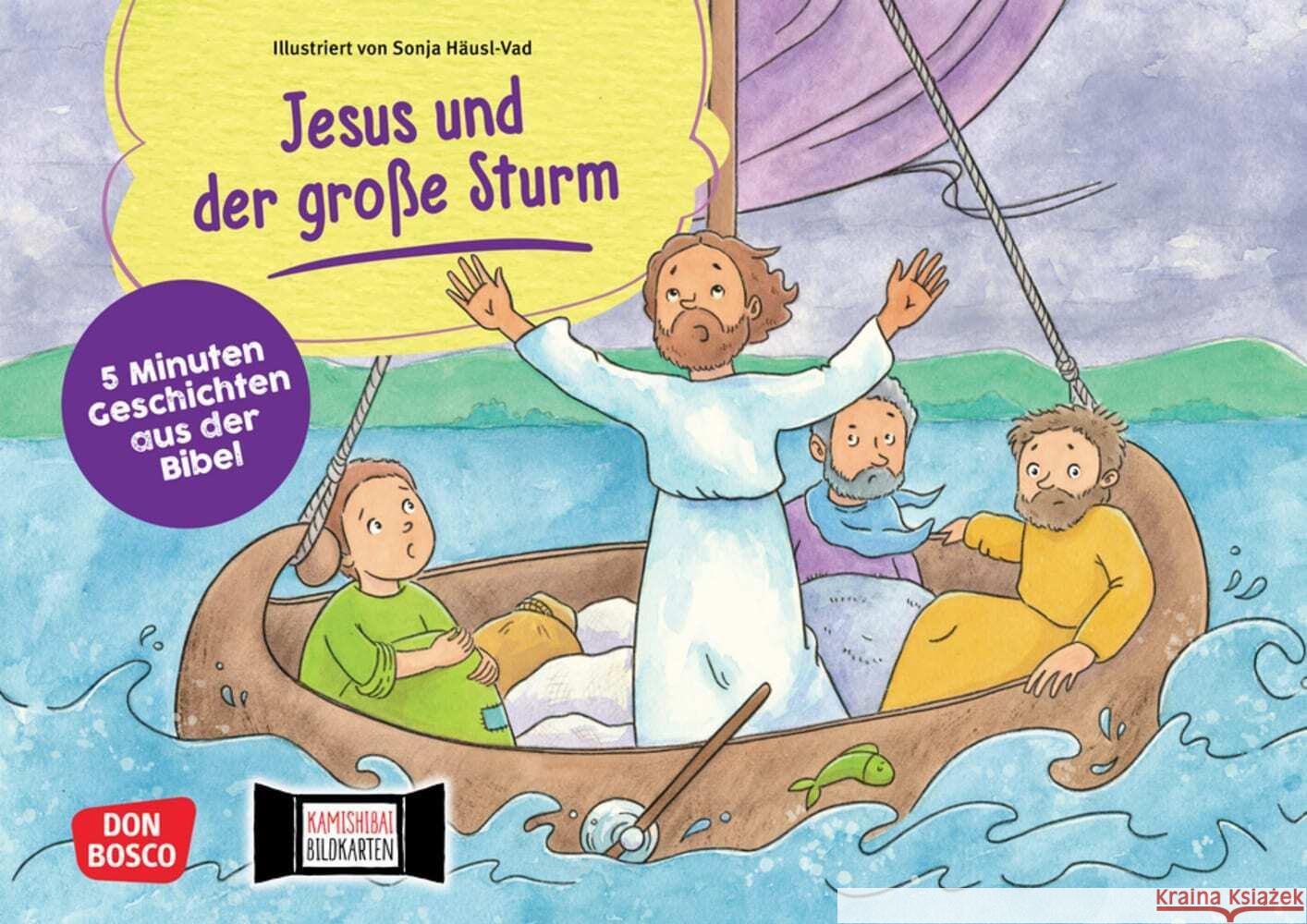 Jesus und der große Sturm. Kamishibai Bildkartenset Hebert, Esther, Rensmann, Gesa 4260179517198