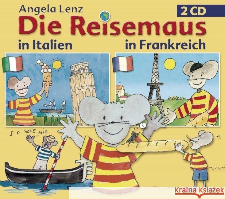 Die Reisemaus: Italien & Frankreich, 2 Audio-CDs Lenz, Angela 4260209721380