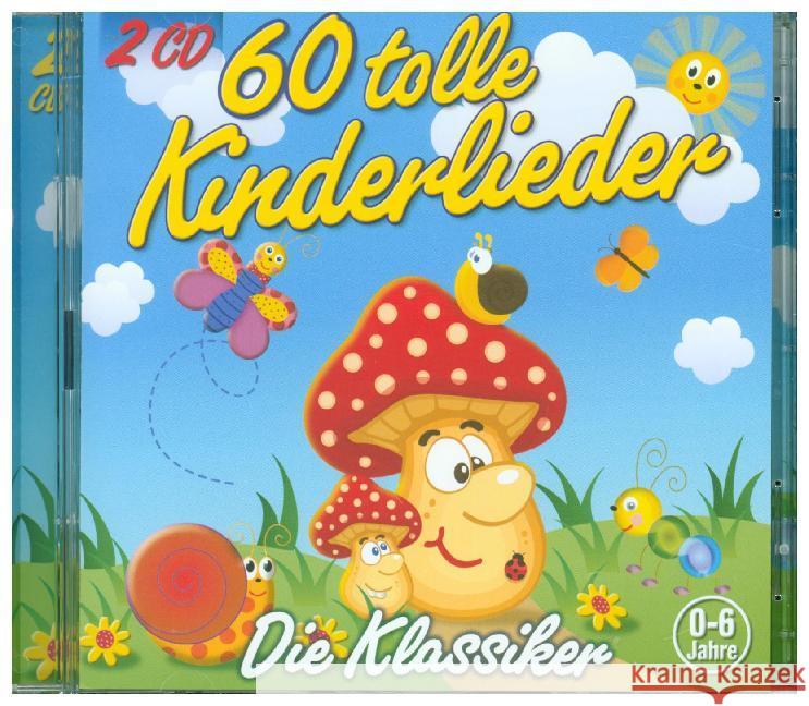 60 Tolle Kinderlieder, 2 Audio-CDs Kiddy Club 4260209721533