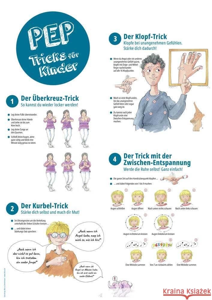 PEP-Tricks für Kinder, Übungsposter Kirschbaum, Stefanie, Bohne, Michael 4260215850098 Carl-Auer