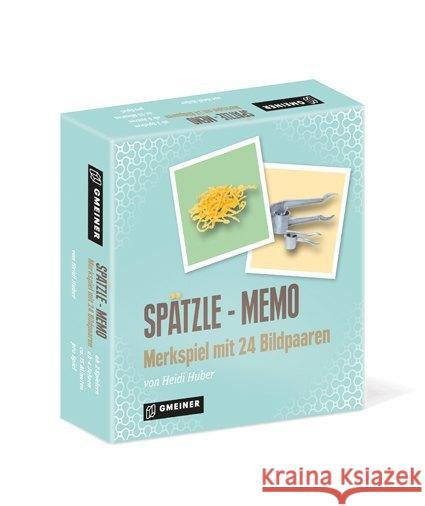 Spätzle-Memo (Spiel) : Merkspiel mit 24 Bildpaaren Huber, Heidi 4260220581635