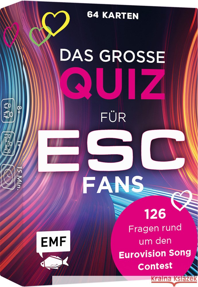 Kartenspiel: Das große Quiz für ESC-Fans Arendt, Katharina, Molzahn, Leah 4260478342521 Edition Michael Fischer