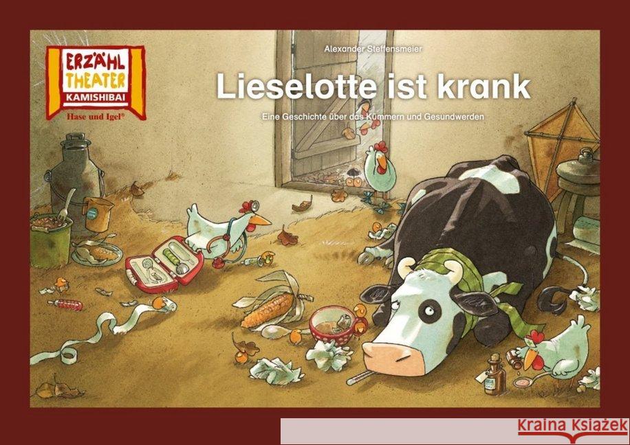 Kamishibai: Lieselotte ist krank : 12 Bildkarten für das Erzähltheater Steffensmeier, Alexander 4260505831172