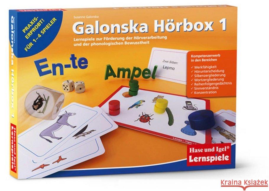 Galonska Hörbox 1 (Kinderspiel) : Lernspiele zur Förderung der Hörverarbeitung und der phonologischen Bewusstheit Galonska, Susanne 4260505835019