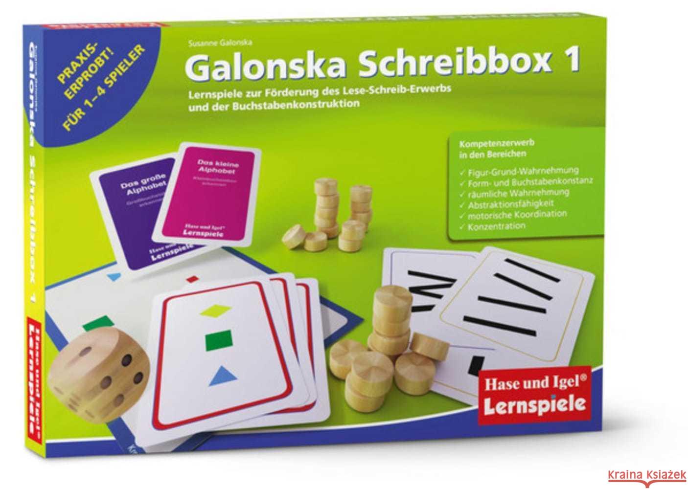 Galonska Schreibbox 1 : Lernspiele zur Förderung des Lese-Schreib-Erwerbs und der Buchstabenkonstruktion Galonska, Susanne 4260505835040