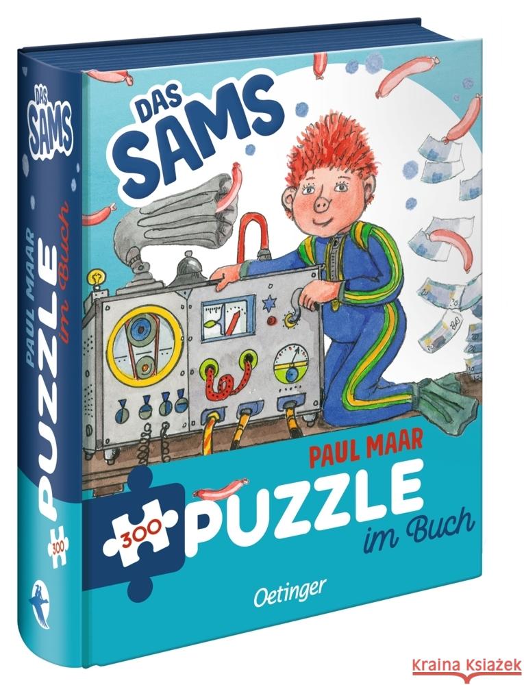 Das Sams. Puzzle im Buch. 300 Teile, Format 48 x 24 cm Maar, Paul 4260512187804