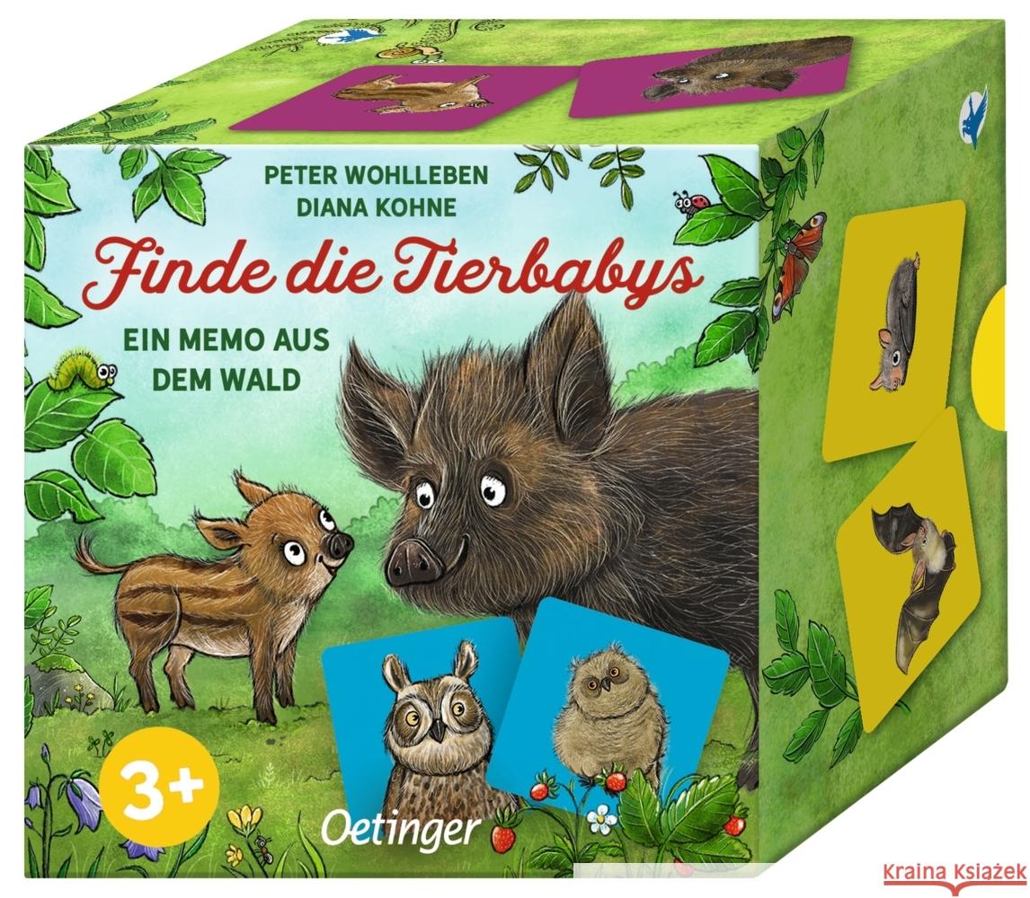 Finde die Tierbabys. Ein Memo aus dem Wald für Kinder ab 3 Jahren Wohlleben, Peter 4260512188245 Oetinger