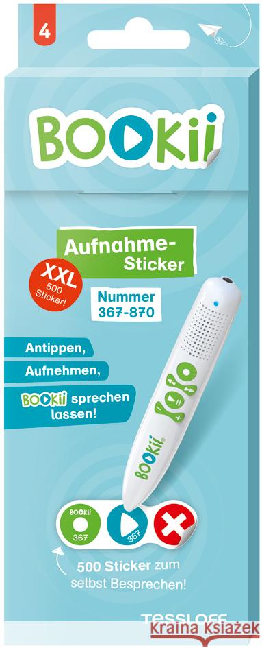 504 BOOKii® Aufnahme-Sticker neutral Paket 4, Nr. 367-870 Tessloff Verlag Ragnar Tessloff GmbH & Co.KG 4260588290392 Tessloff