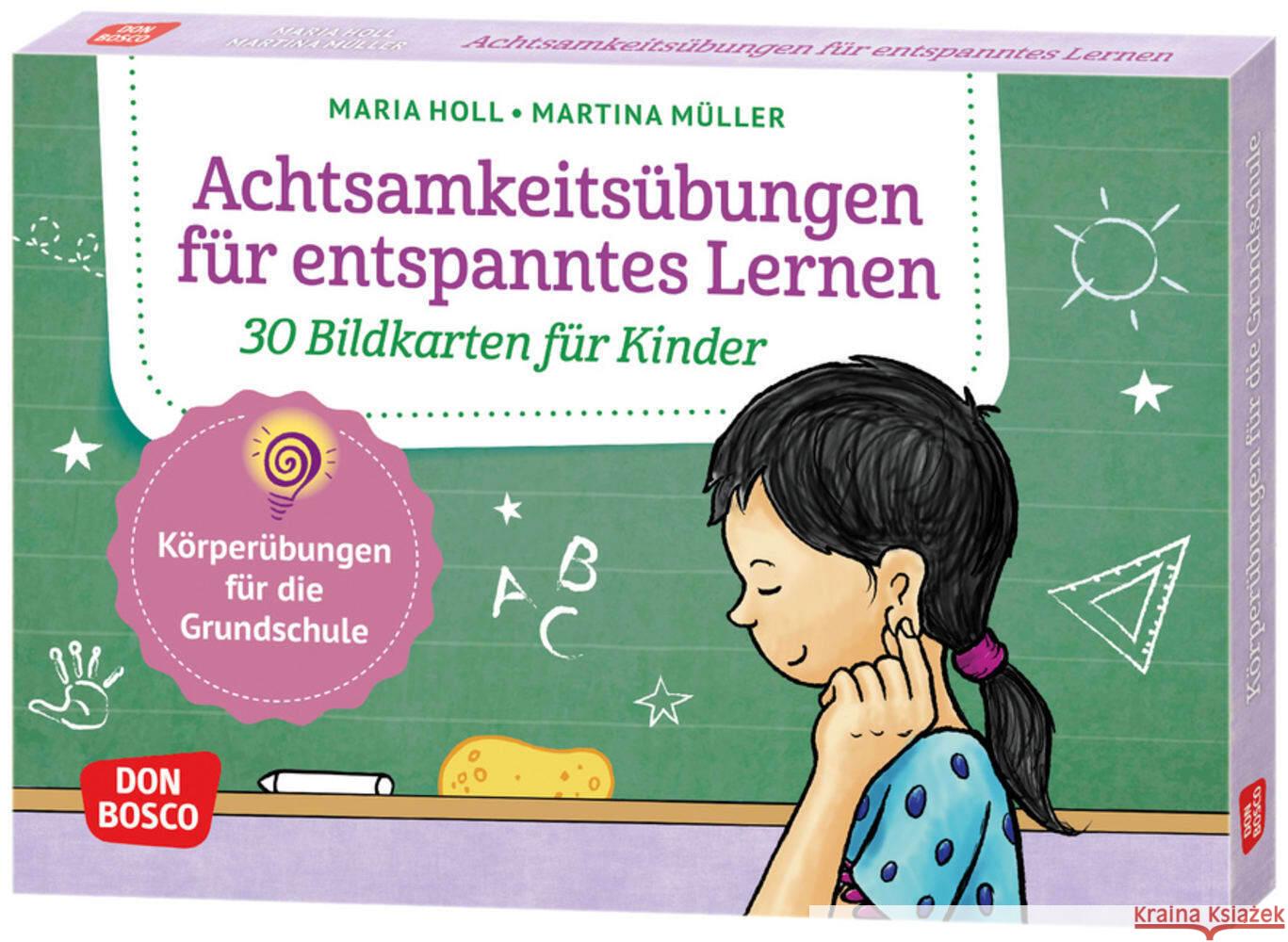 Achtsamkeitsübungen für entspanntes Lernen. 30 Bildkarten für Kinder Holl, Maria 4260694920121