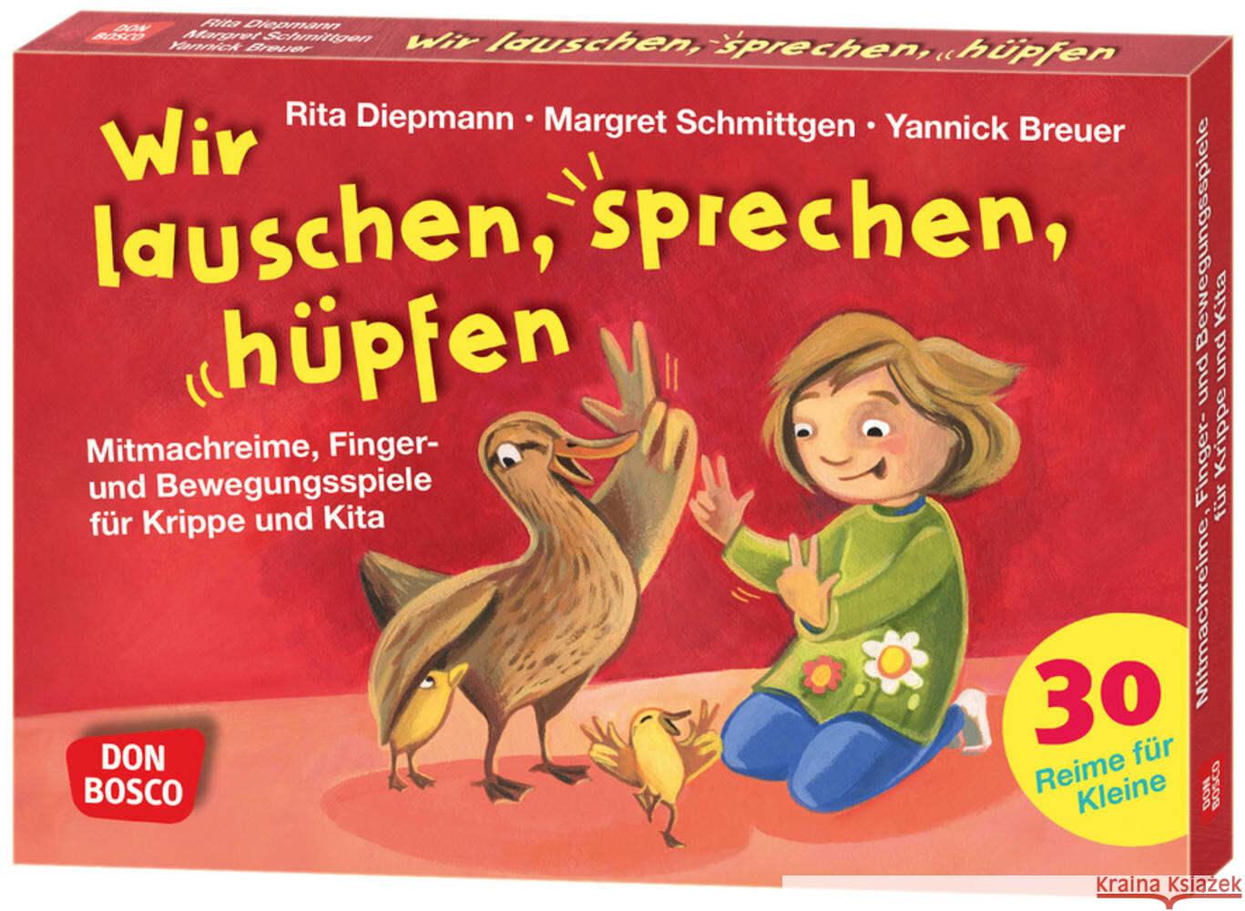 Wir lauschen, sprechen, hüpfen Diepmann, Rita, Schmittgen, Margret 4260694920442 Don Bosco Medien